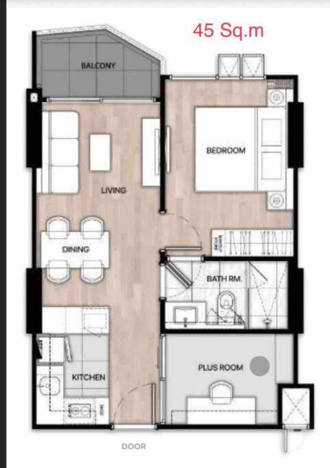 New & Cozy 2 Bedroom @ The Astra Sky River Чиангмай Экстерьер фото