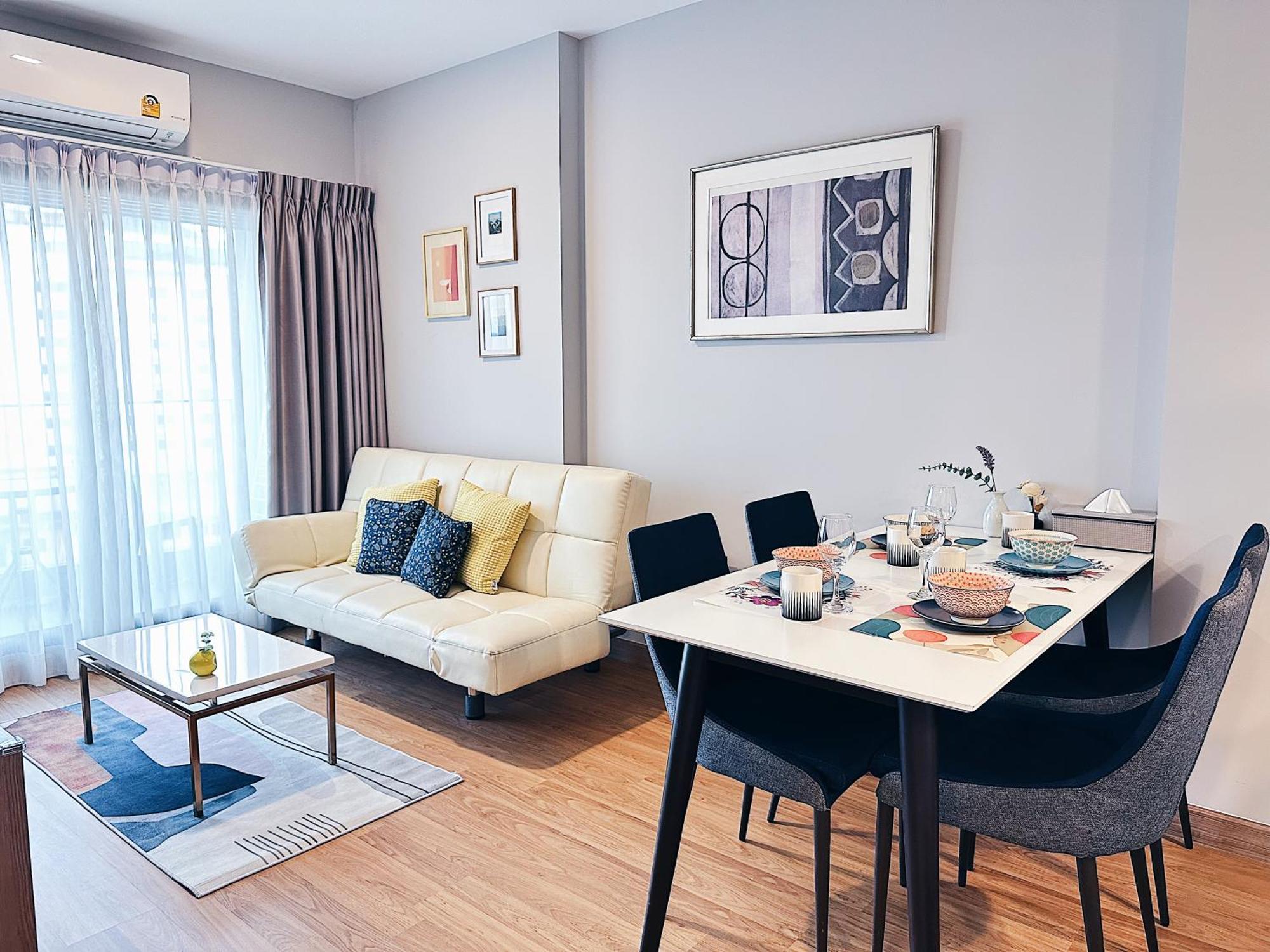 New & Cozy 2 Bedroom @ The Astra Sky River Чиангмай Экстерьер фото